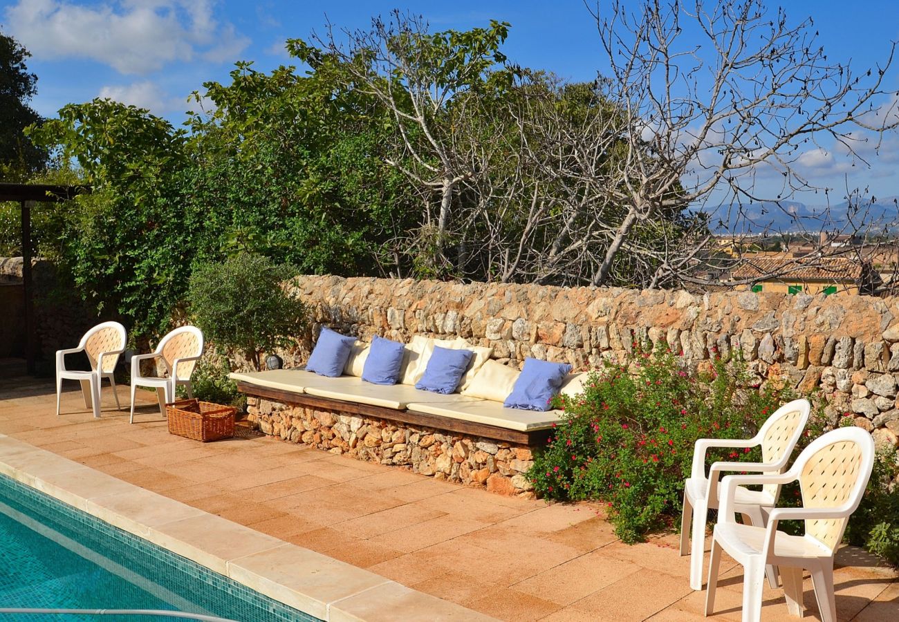 La finca para 8 personas tiene una gran piscina