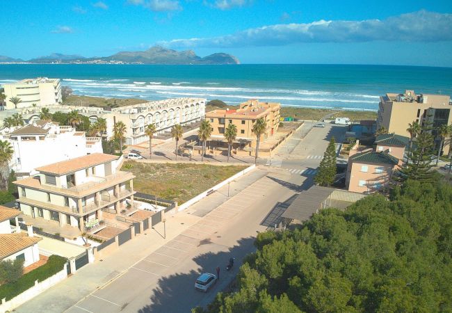 Foto de la villa con vistas al mar en Mallorca-Can Picafort Foto de la villa con vistas al mar en Mallorca-Can Picafort