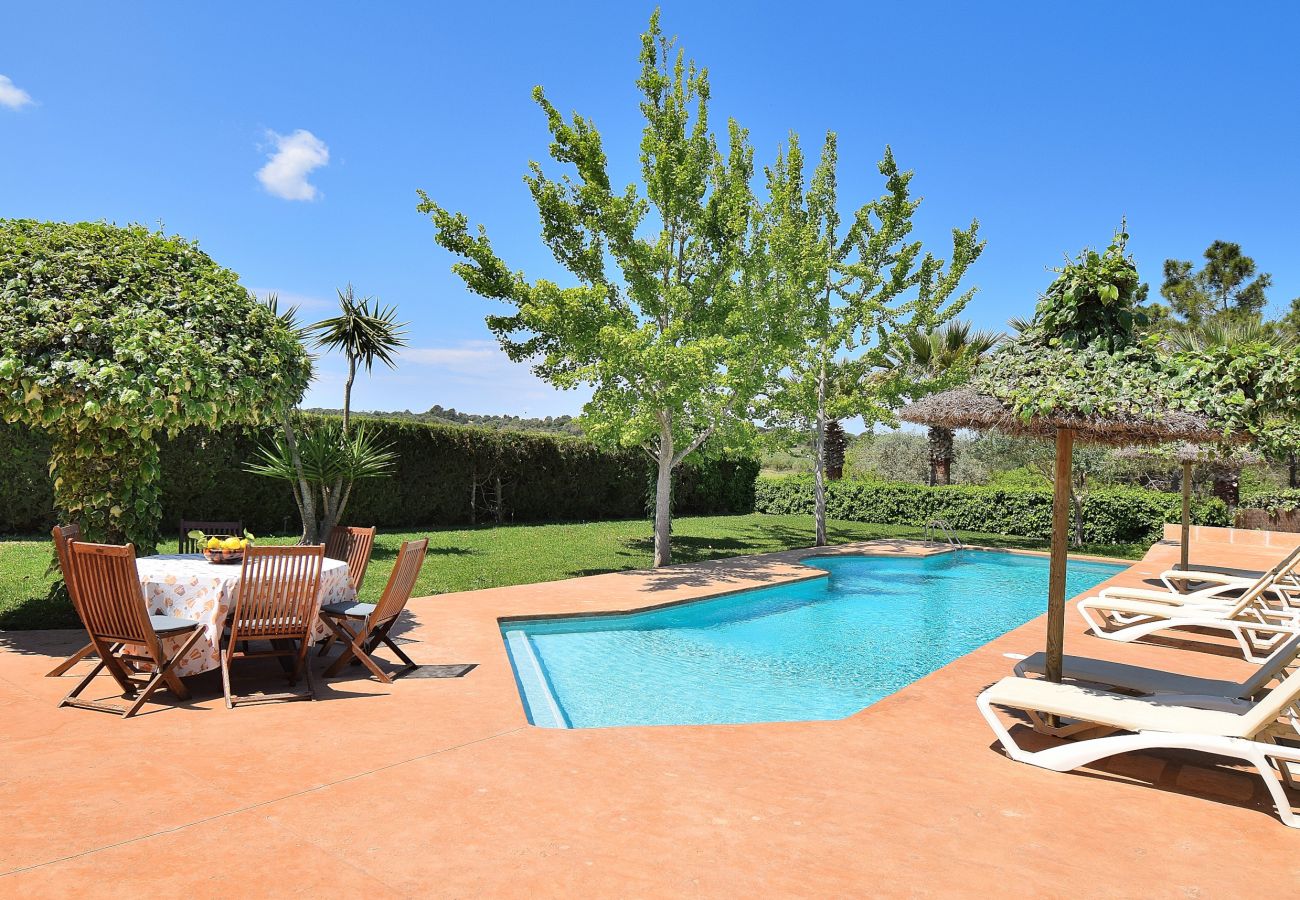 Finca, piscina, jardín, Mallorca, Vacaciones