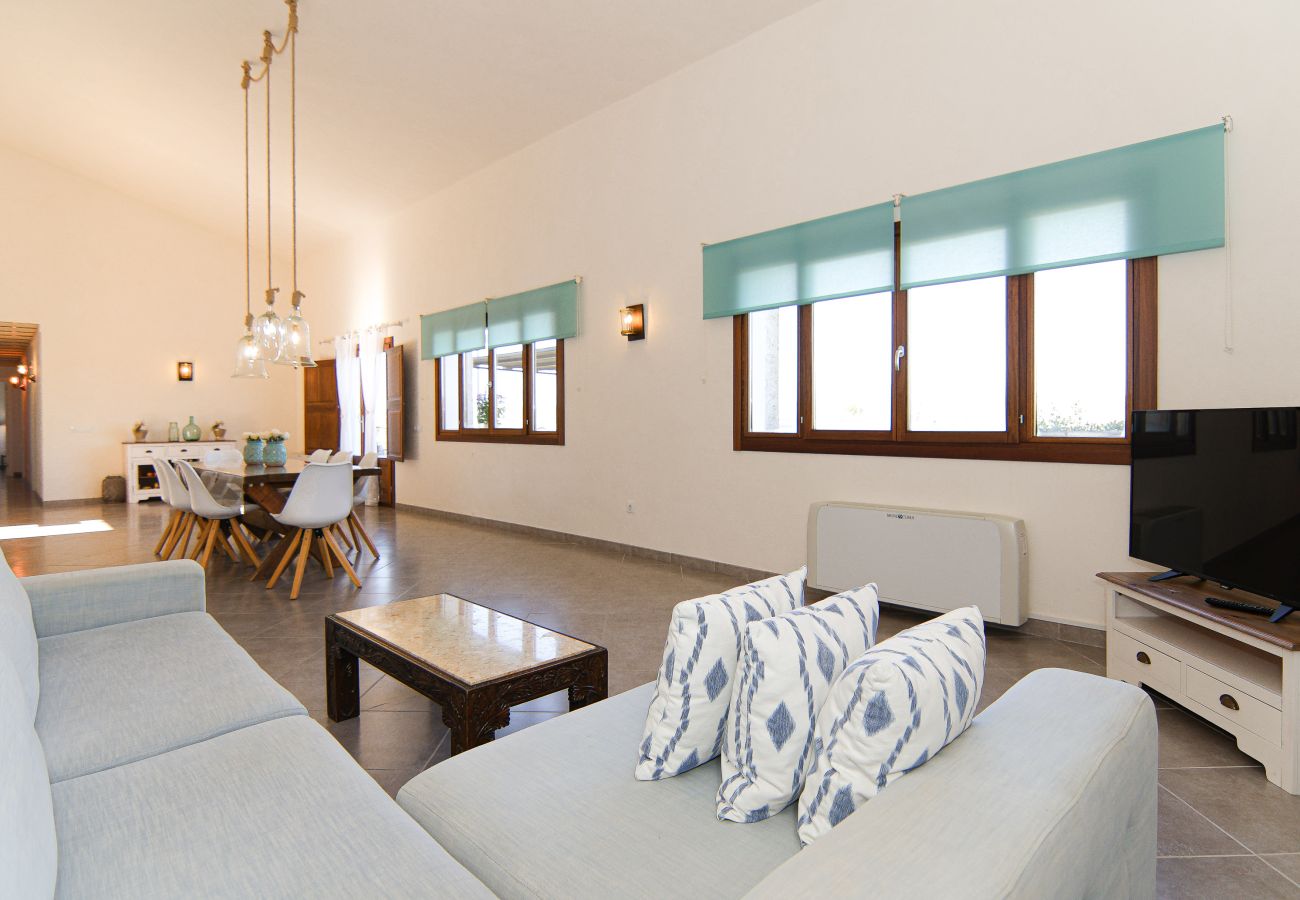 villa, espaciosa, piscina, jardin, terraza