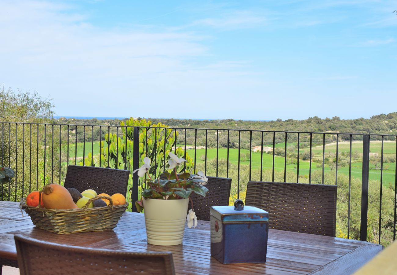 Große Terrasse mit schöner Aussicht