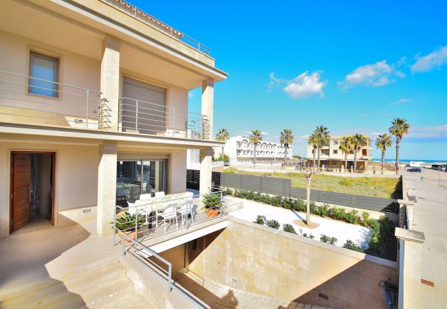 view from the terrace of the luxury villa in can picafort mallorca view from the terrace of the luxury villa in can picafort mallorca
